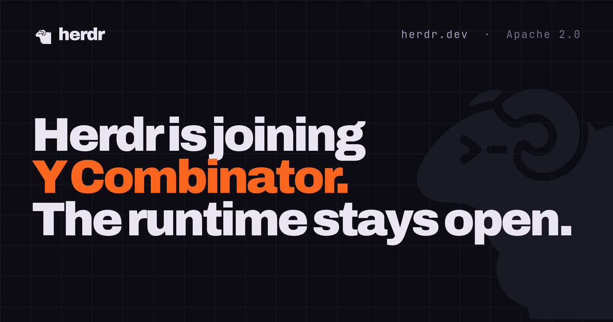 Herdr Joins Y Combinator to Scale Its Open Runtime for Persistent Terminal-Based AI Coding Agents