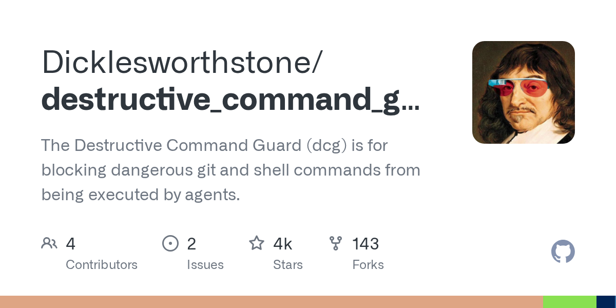 Destructive Command Guard (dcg): Enhancing Security for Autonomous AI Agents in Git and Shell Environments
