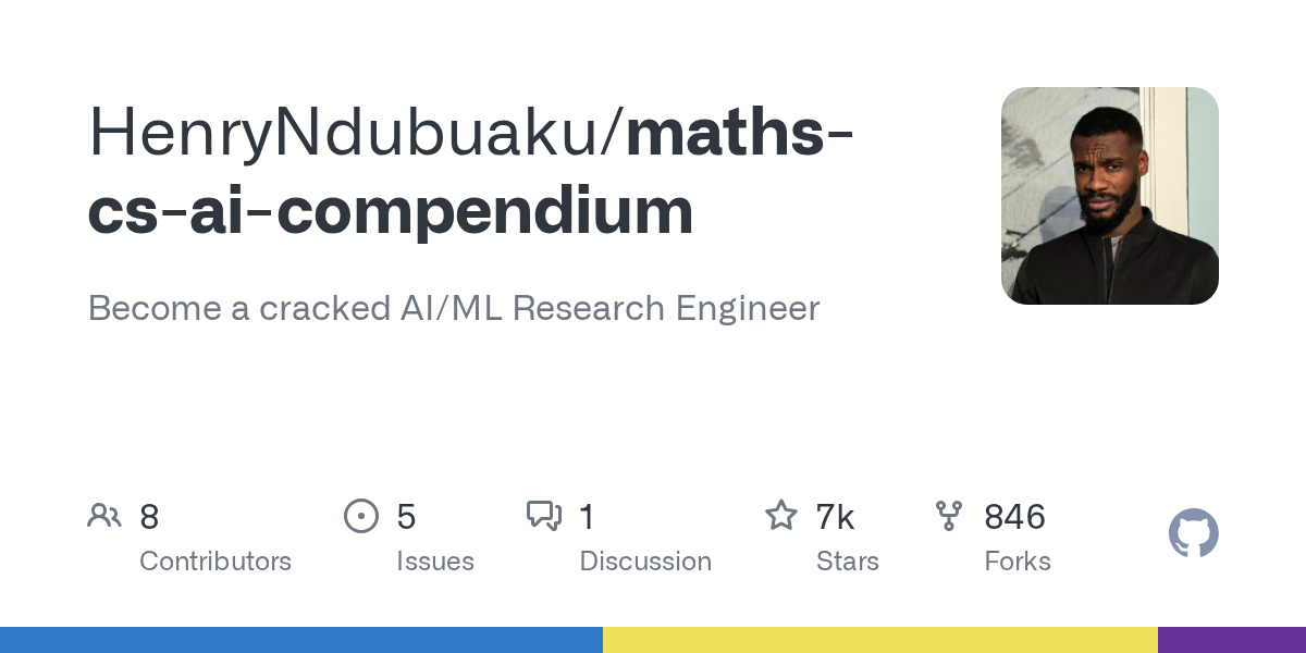 GitHub热门：maths-cs-ai-compendium 助力开发者迈向顶级AI研究工程师