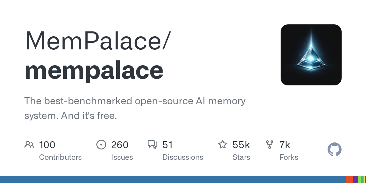 MemPalace：基准测试表现领先的开源免费AI记忆系统