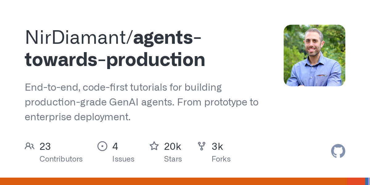 Comprehensive Open-Source Guide for Building Production-Grade Generative AI Agents from Prototype to Enterprise Deployment