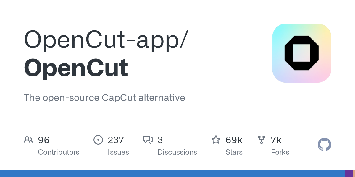 OpenCut: A New Open-Source Alternative to CapCut Emerges on GitHub Trending