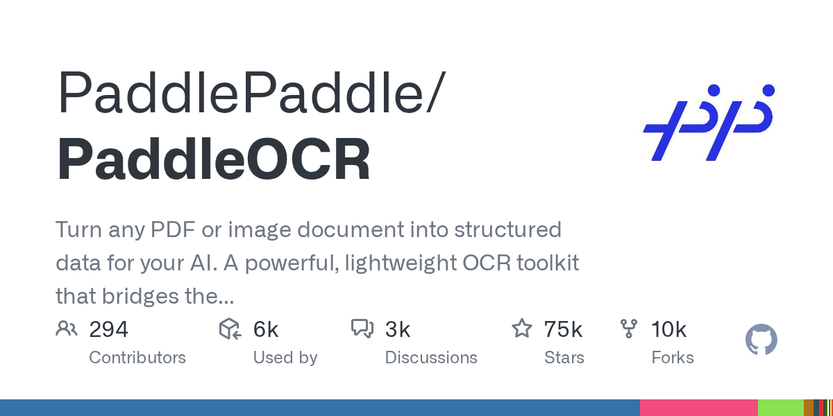 PaddleOCR: Bridging the Gap Between Visual Documents and Large Language Models with Multi-Language Support