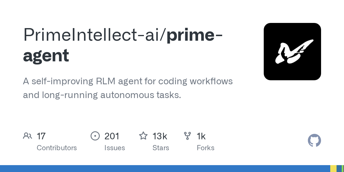 PrimeIntellect-ai Unveils Prime-Agent: A Self-Improving RLM Agent for Autonomous Programming Workflows