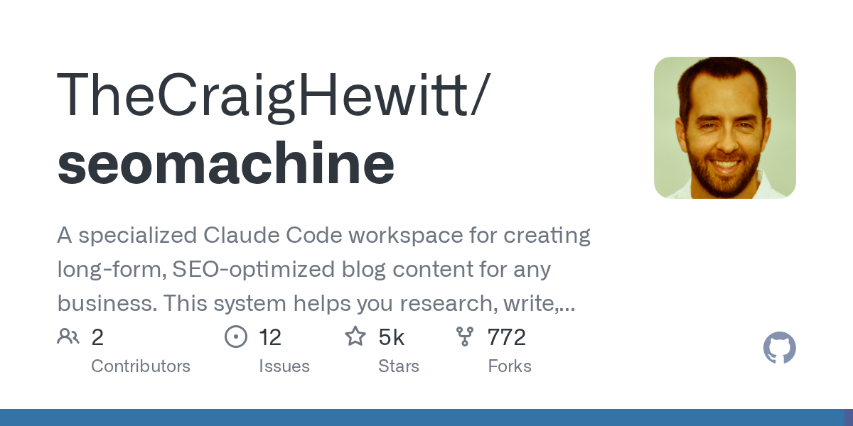 SEO Machine: A Dedicated Claude Code Workspace for Long-Form Content Optimization and Research