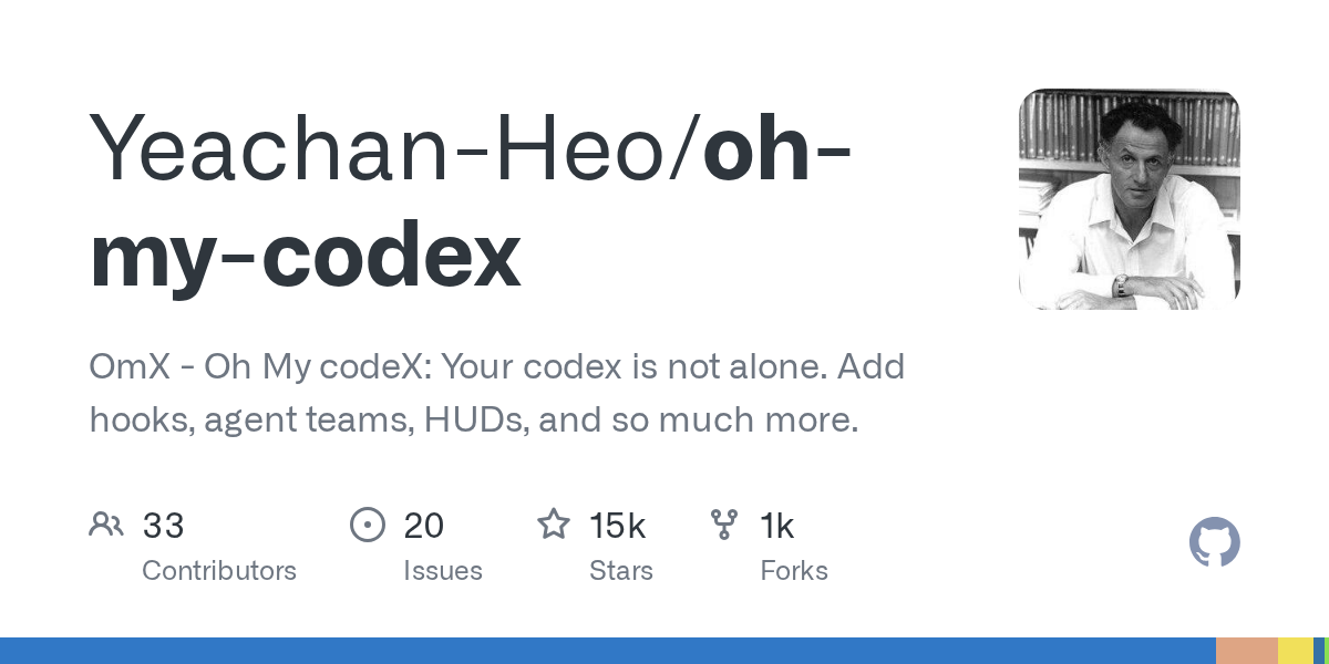 GitHub 热门项目 oh-my-codex (OMX)：为代码集引入智能体团队与 HUD 功能