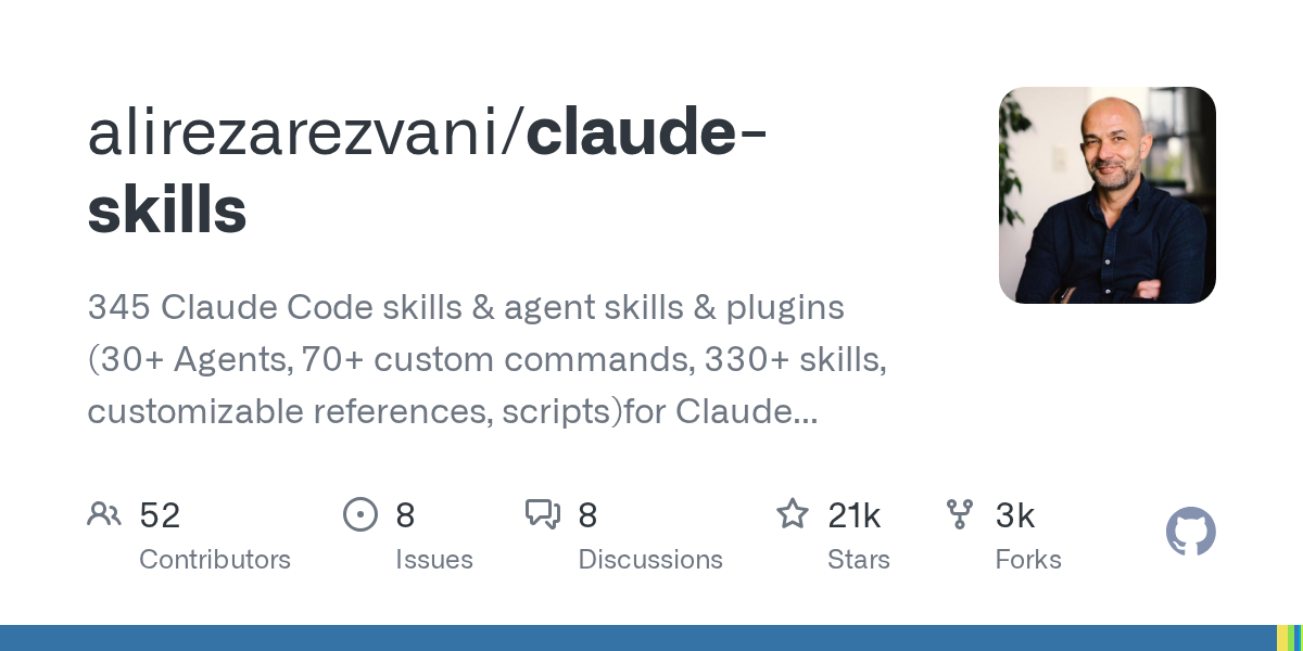Claude-Skills Repository Launches with 337 Specialized AI Agent Skills for Engineering and Business Operations