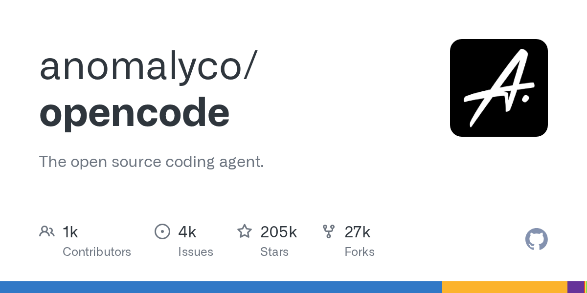 opencode：由 anomalyco 推出的开源编程 Agent 项目
