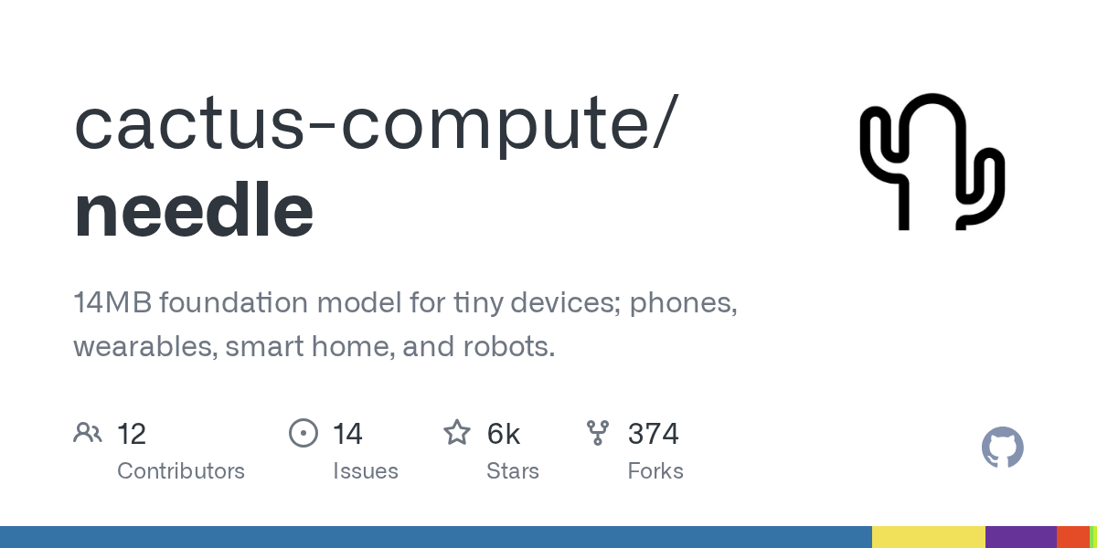 Needle 2: The Ultra-Compact 14MB Base Model Designed for Wearables and Micro-Devices