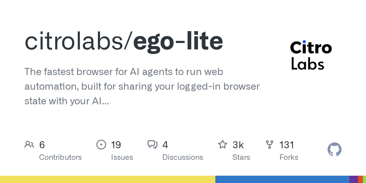 Ego-Lite: A Specialized Browser Designed for Seamless Parallel Collaboration Between Humans and AI Agents