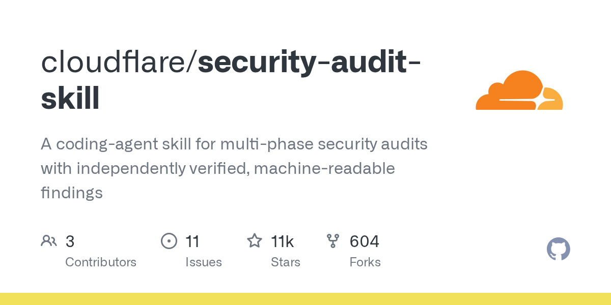 Cloudflare veröffentlicht security-audit-skill: Mehrstufige Sicherheitsaudits für Coding-Agenten mit unabhängig verifizierten Befunden