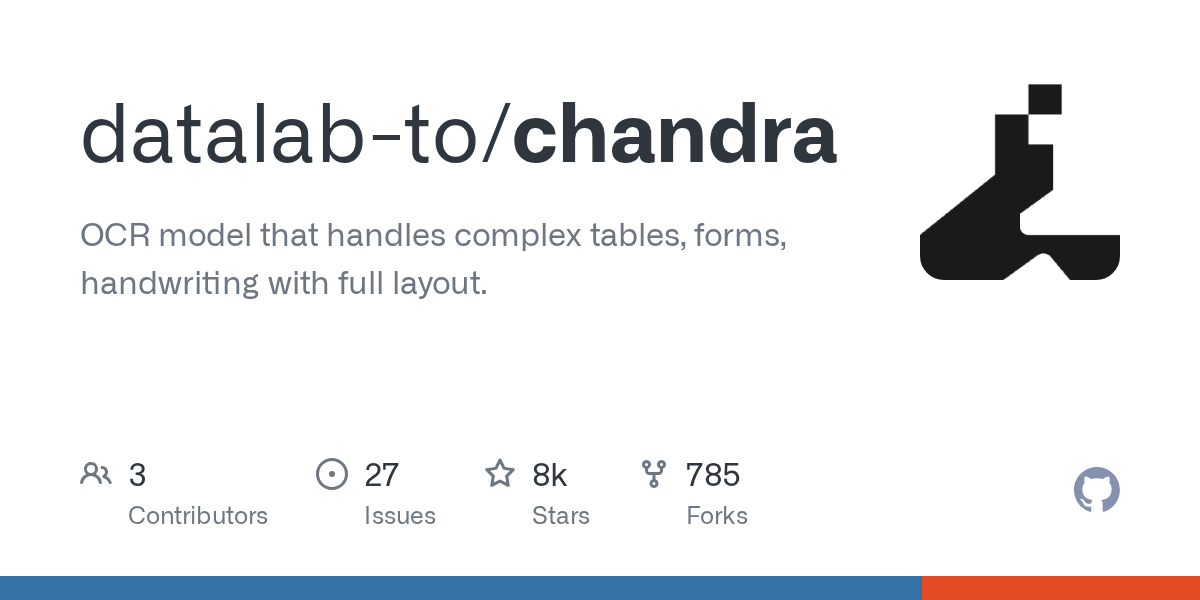 Chandra: A Specialized OCR Model for Complex Tables, Forms, and Handwritten Content Analysis