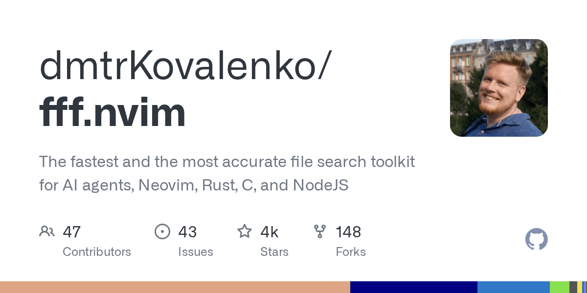 fff.nvim：面向AI代理与多语言开发者的高性能文件搜索工具包
