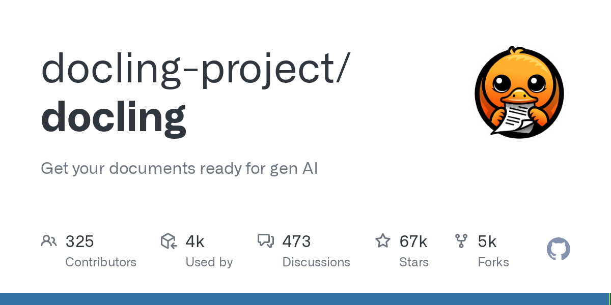 Docling Trends on GitHub with Mission to Make Documents Ready for Generative AI Applications