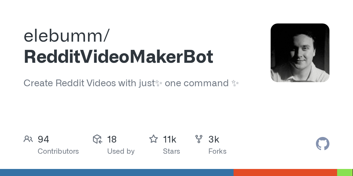 RedditVideoMakerBot: Automating Viral Video Creation with a Single Command via GitHub Innovation