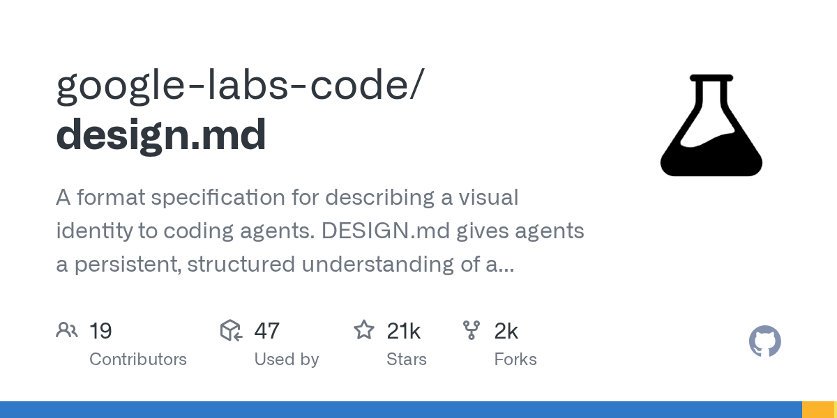 Google Labs Introduces DESIGN.md: A New Format Specification for Coding Agents to Understand Design Systems