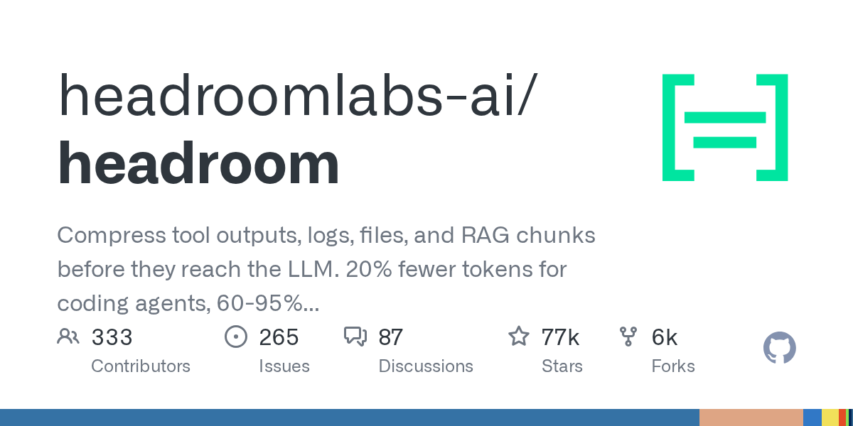 Headroom: Token-Kompression für LLMs reduziert JSON- und Tool-Daten drastisch