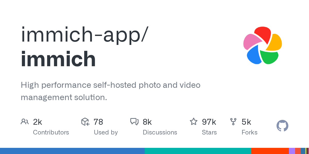 Immich: A High-Performance Self-Hosted Open Source Solution for Photo and Video Management