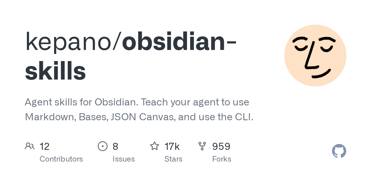Obsidian-Skills: Empowering AI Agents with Markdown, Bases, and JSON Canvas Integration