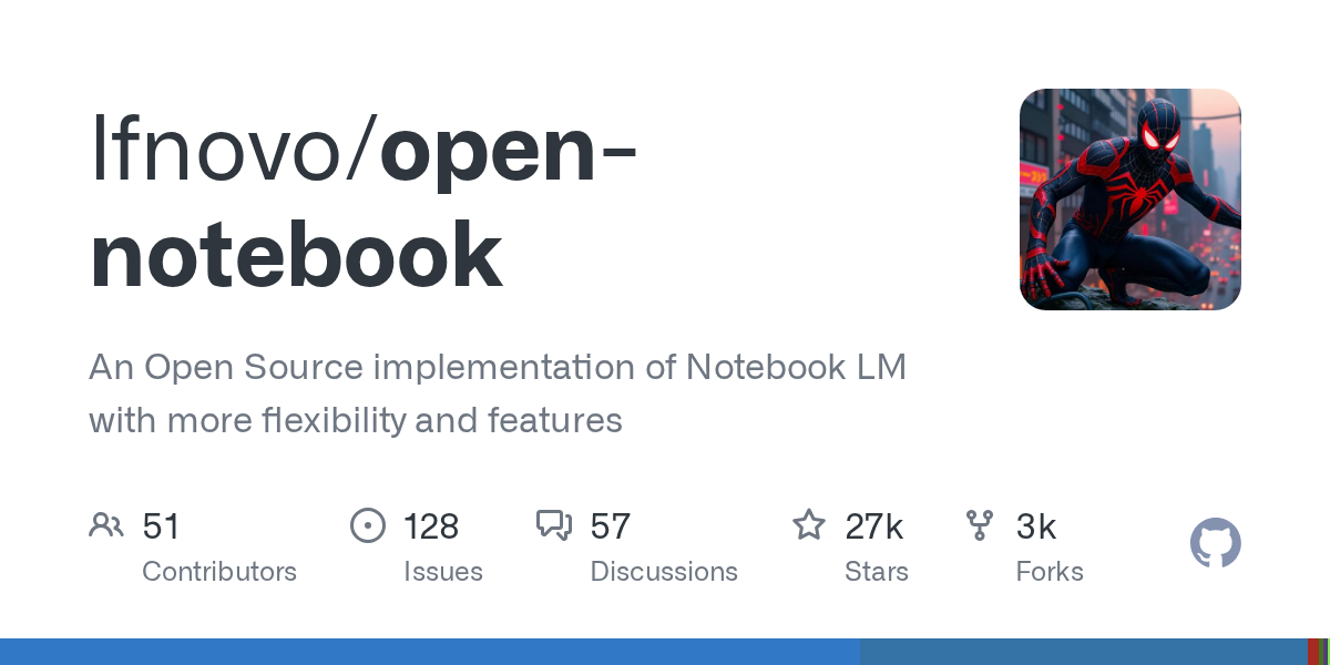 Open-Notebook: A New Open-Source Implementation of Notebook LM Offering Enhanced Flexibility and Features