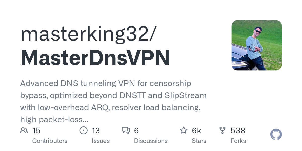 MasterDnsVPN: Advanced DNS Tunneling Solution for Enhanced Censorship Bypass and Network Stability