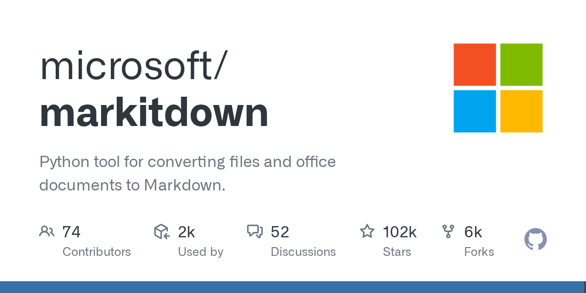 Microsoft Releases MarkItDown: A New Python Tool for Converting Office Documents and Files to Markdown