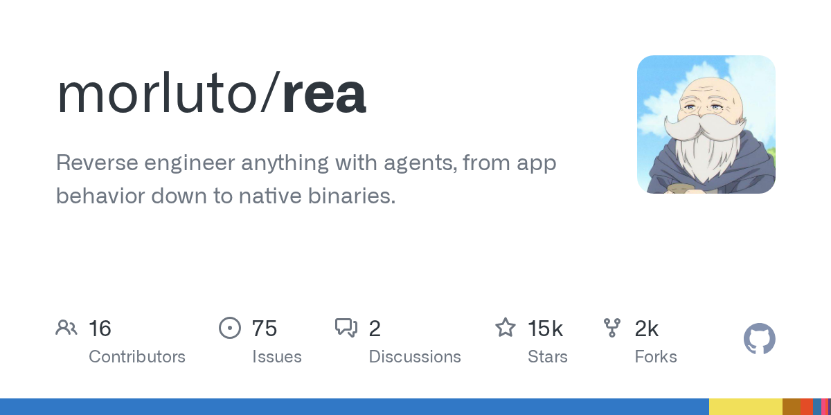 开源智能体逆向工具rea登榜GitHub：从行为到原生二进制工程