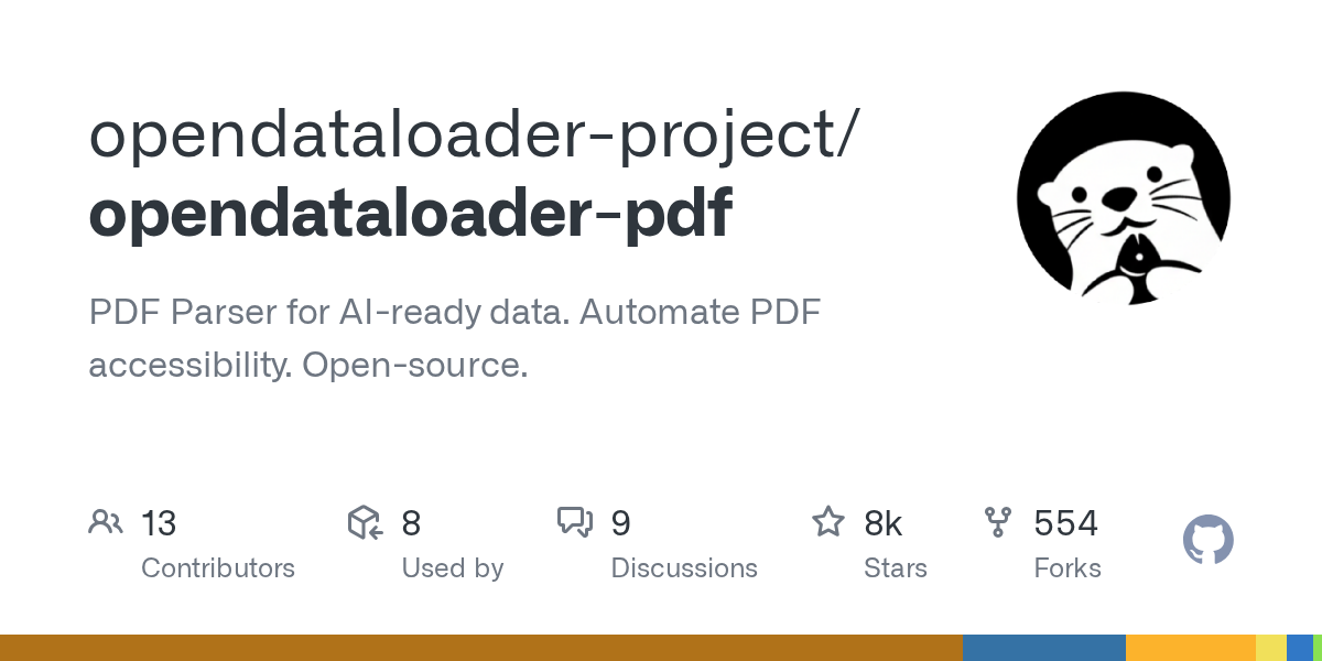 OpenDataLoader PDF 开源发布：助力 AI 就绪数据的自动化 PDF 解析工具