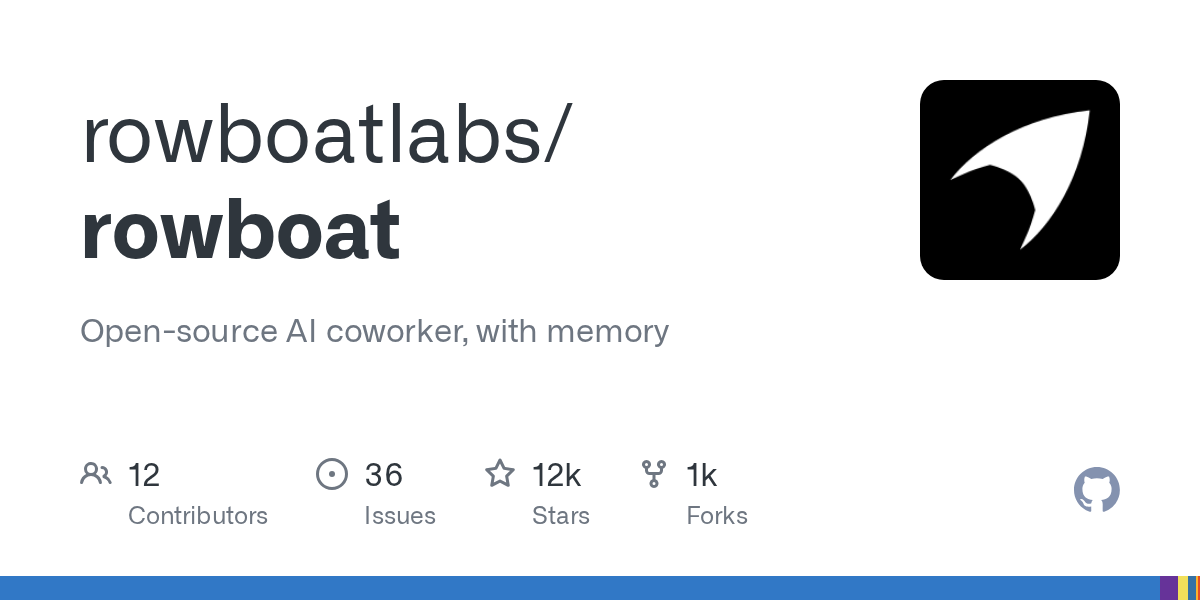 Rowboat: An Open-Source AI Collaboration Partner Featuring Persistent Memory Capabilities
