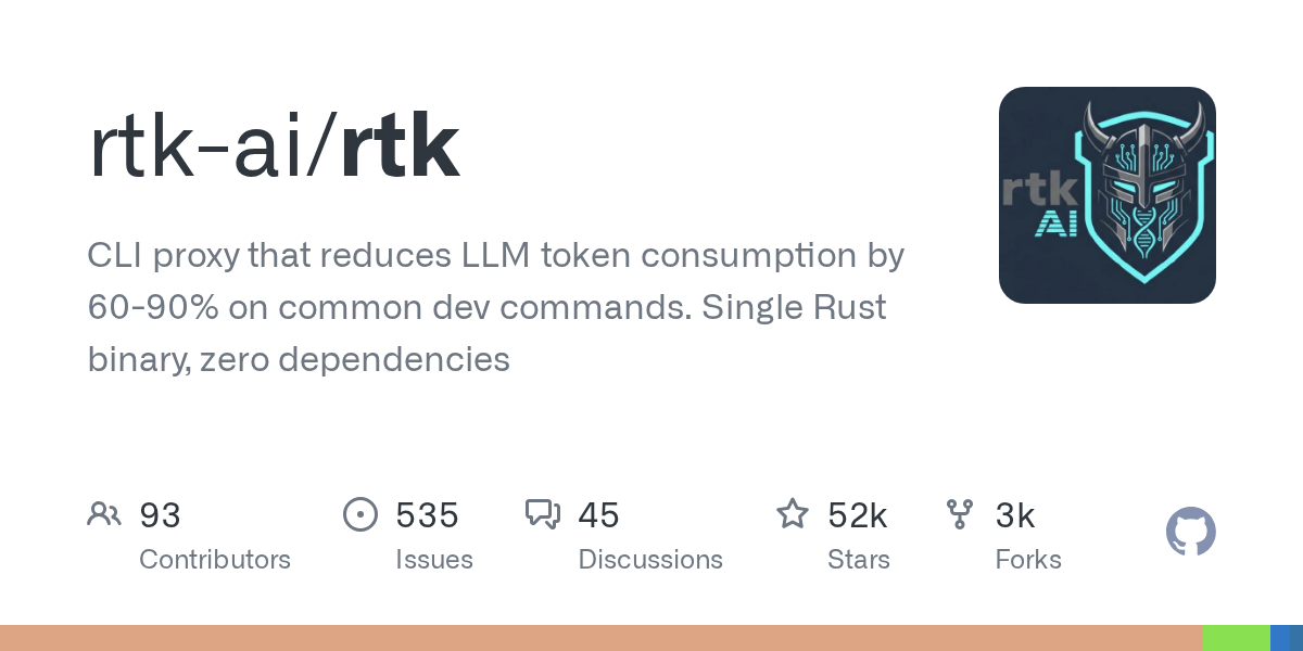 RTK: The Rust-Based CLI Agent Slashing LLM Token Consumption by Up to 90 Percent