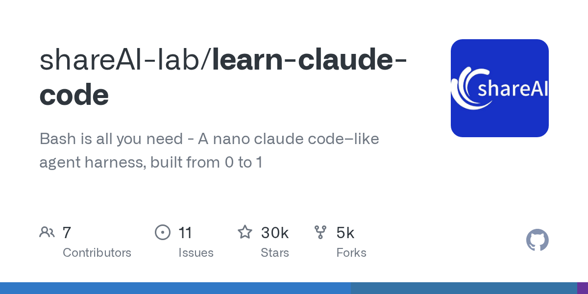Learn Claude Code: Building a Nano Agent from Scratch Using Bash and Minimalist Architecture