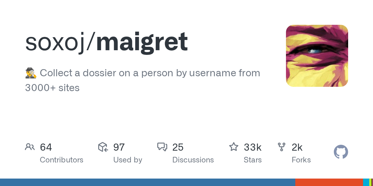 Maigret: Advanced Tool for Collecting Person Dossiers Across 3000+ Sites via Username