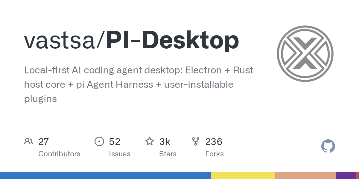 PI-Desktop auf GitHub Trending: Lokale Desktop-Anwendung für KI-Programmier-Agenten mit Rust-Kern und Electron vorgestellt