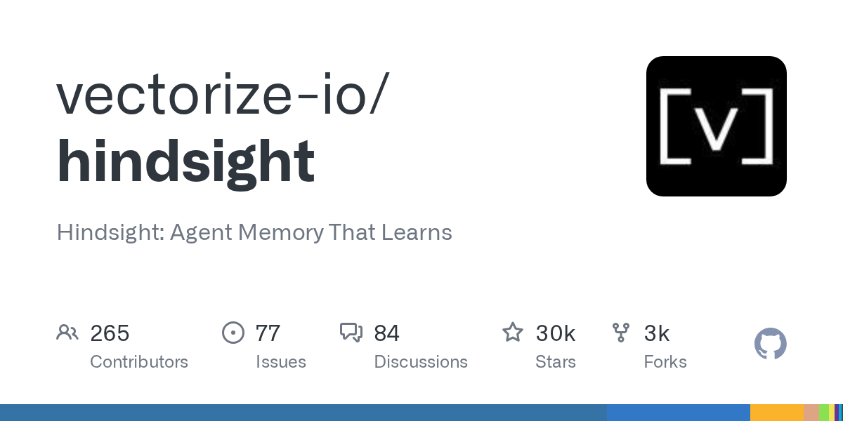 Vectorize.io Introduces Hindsight: Self-Learning AI Agent Memory System Surfaces on GitHub Trending