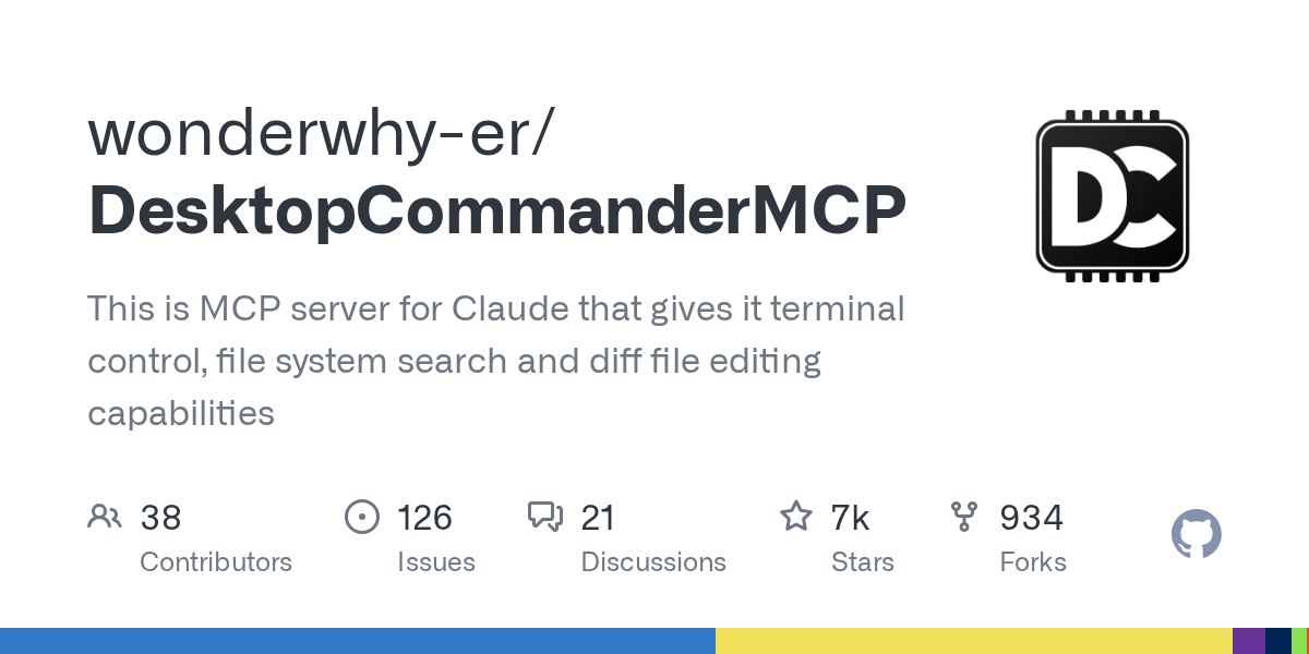DesktopCommanderMCP：为Claude赋能的终端控制与文件管理MCP服务端