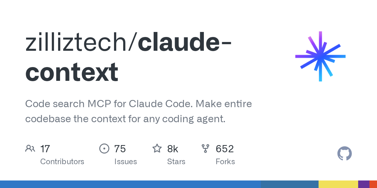 Zilliz Tech Launches Claude-Context: A Specialized MCP for Integrating Entire Codebases into Claude Code