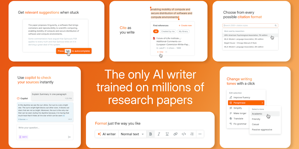 SciSpace AI Academic Writer