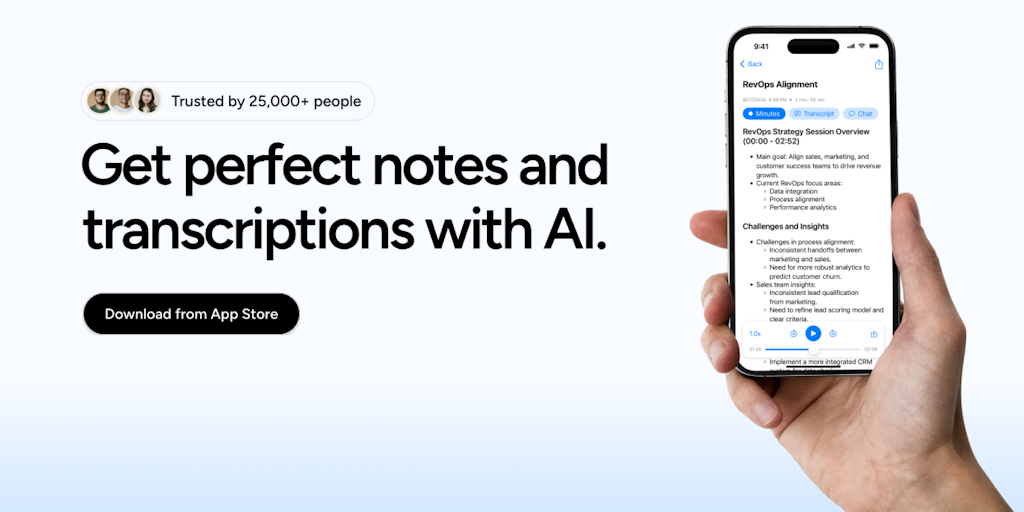 Minutes: AI Meeting Notes & Transcripts