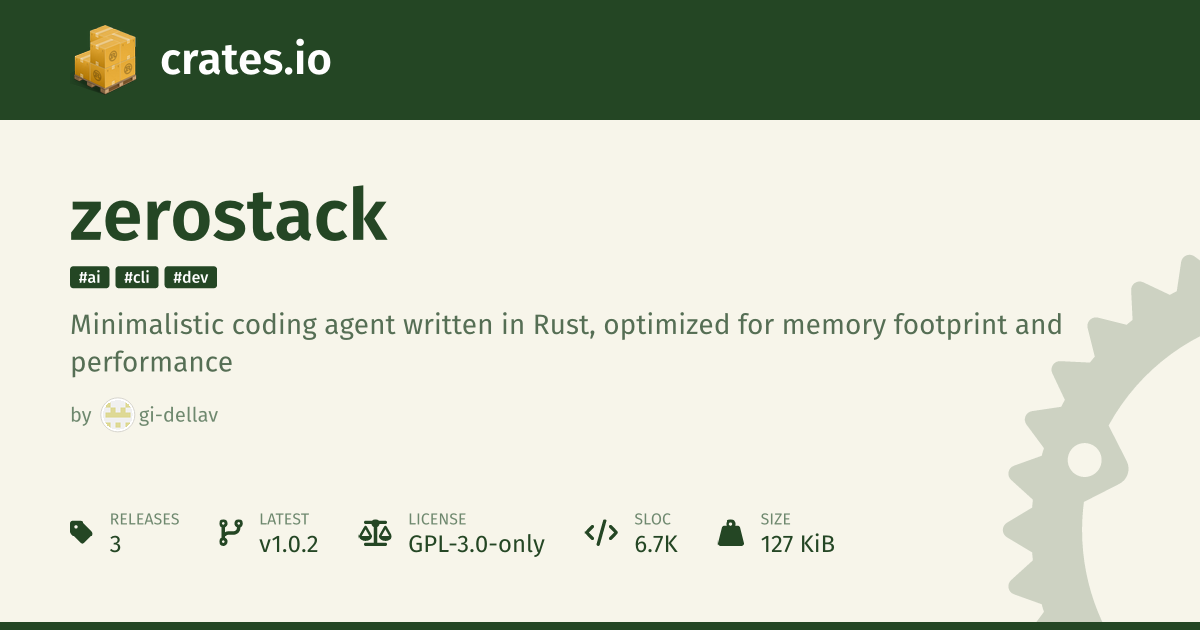 Zerostack: A Unix-Inspired Coding Agent Developed in Pure Rust