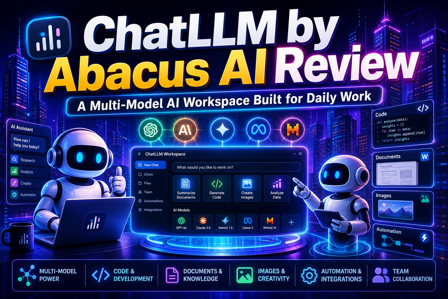 Comprehensive Review of ChatLLM by Abacus AI: A Versatile Multi-Model Workspace for Professional Productivity and Coding