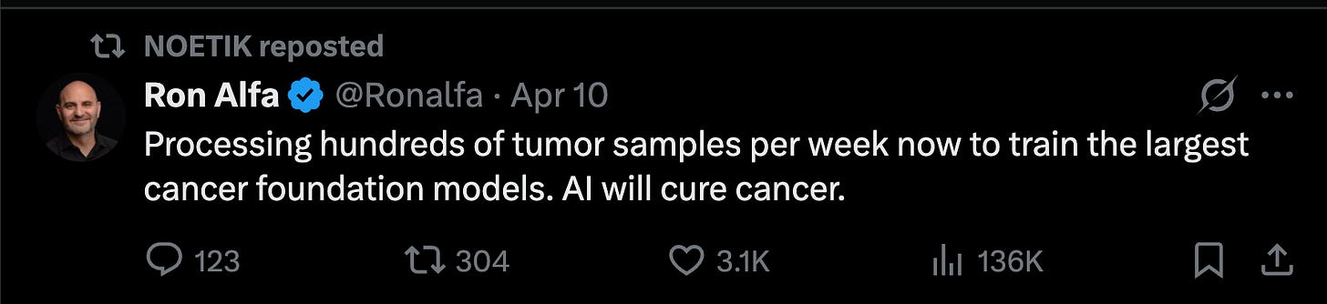 Noetik 利用 Transformer 模型挑战癌症临床试验 95% 的失败率