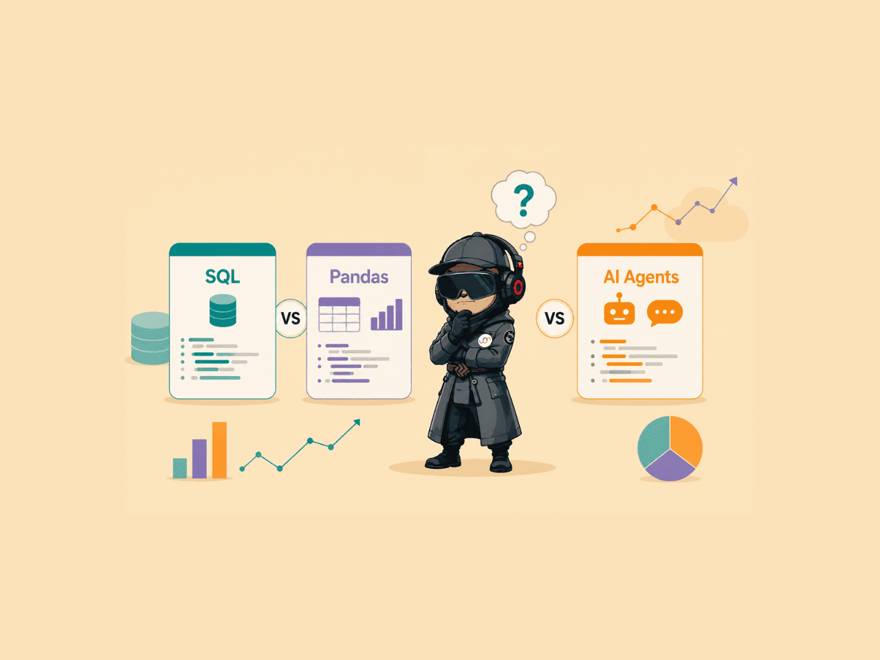 SQL vs Pandas vs AI Agents:哪种工具解决分析问题最出色?