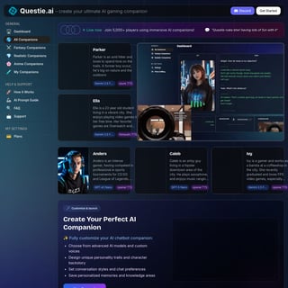 Questie AI Gaming Companion - Chatbot AI Tool Screenshot