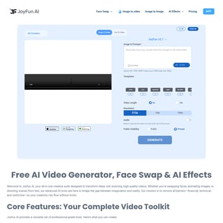 JoyFun: Free Image to Video - 비디오 AI Tool Screenshot