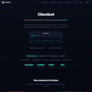 clawbot - Productivity AI Tool Screenshot