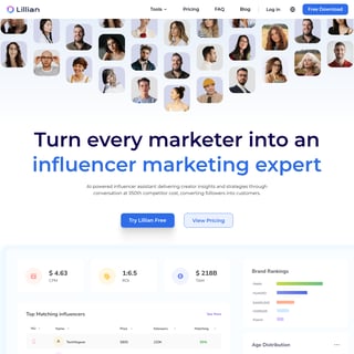 Lillian - Sales & Marketing AI Tool Screenshot