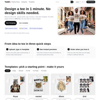 TeeDIY - Image Generator AI Tool Screenshot