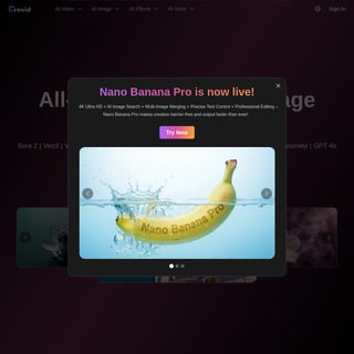 Crevid - Video AI Tool Screenshot