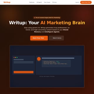 Writup - Writing Assistant AI Tool Screenshot