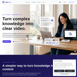 VibeKnow Presentation & Explainer Video Kit - Video AI Tool Screenshot